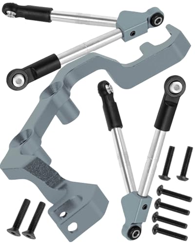 7075 Aluminum C Hub Front Tie Rods with Stabilizer Upgrade Parts for 1/10 Slash 4X4 4WD LCG.Titanium - color: Titanium(for 1/10)