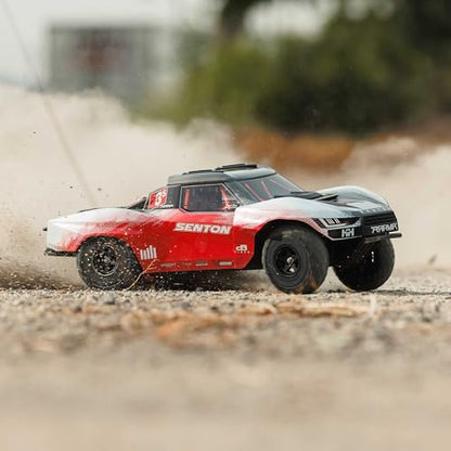 ARRMA RC Truck 1/10 SENTON 4X4 223S BLX BRUSHLESS Short Course Truck RTR (Battery and Charger Not Included) with DSC, RED, ARA4303V4T2 - color: Red