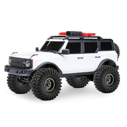 1.0" Beadlock Brass Wheels and 63mm Tires for SCX24 TRX4M | 7mm Hex, Soft Rubber Tires with Foam Lining, 1/18 1/24 RC Crawler Upgrade Parts - color: Brass Black
