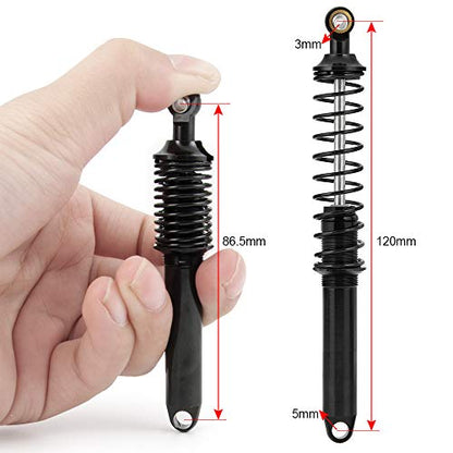Aluminum Shock Absorber 90/100/120mm Damper, 120mm | Compatible with 1/10 Axial SCX10 TRX-4 D90, RC Crawler Buggy - size: 120mm