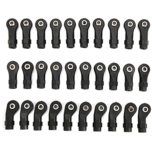 30Pcs Link Linkage Rod End, Width Balls Joint Head Set, Ball Joint Link Ball Head Holder Accessories for Traxxas 1/10 RC Car