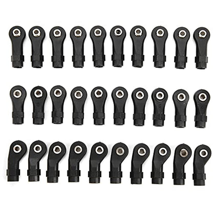 30Pcs Link Linkage Rod End, Width Balls Joint Head Set, Ball Joint Link Ball Head Holder Accessories for Traxxas 1/10 RC Car