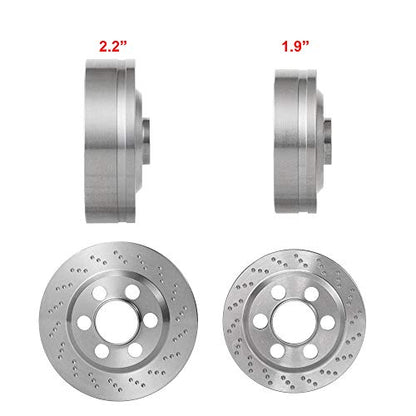 QUE-T 4pcs Stainless Steel Wheel Weights for 1/10 RC 2.2" Beadlock Rims Wraith D90 - color: Fit for 2.2" Wheel