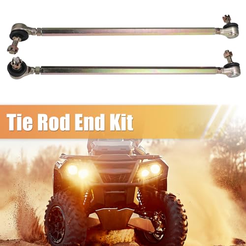 ACROPIX 38cm 14.96" Steering Tie Rod End Tie Rod Link Fit for 50cc 70cc 90cc 110cc 125cc 150cc ATV Quad Four Wheeler with Ball Joint Accessories - Pack of 2 - size: 380mm