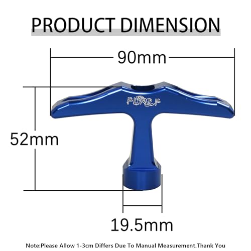 Alloy CNC Pull Starter Handle for Zenoah CY Rovan TSRC Engine (Blue) | for 1/5 Hpi Rofun Km Baja Lois 5ive-T FG GoPed Redcat Rc Car Parts - color: Blue