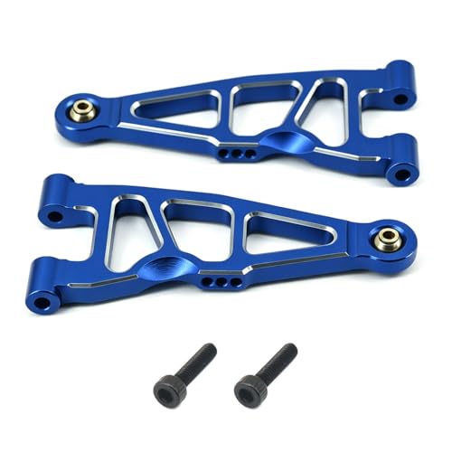Aluminum Front Lower Arm Set for ARRMA Mini Kraton 1/16, RC Car Upgrade Suspension A-Arms, 2 Pack (Blue Front Lower Arm Set) - color: Blue Front Lower Arm Set