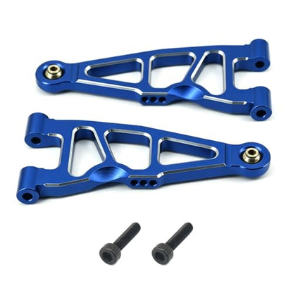 Aluminum Front Lower Arm Set for ARRMA Mini Kraton 1/16, RC Car Upgrade Suspension A-Arms, 2 Pack (Blue Front Lower Arm Set) - color: Blue Front Lower Arm Set