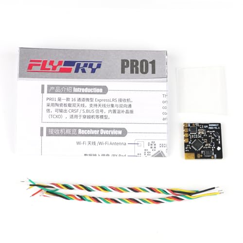 GoolRC Flysky PR01 Receiver, 2.4GHz 16 Channels Mirco Receiver with Dual Antennas, CRSF/S.Bus Output Compatible with Flysky ProArt PA01 RC Transmitter for RC Car Boat Plane Robot Drone