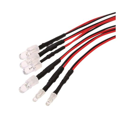 2 Pack RC Car 6 LED Light Kit, White Headlight Red Taillight Yellow Turn Signal Light for 1/10 1/8 RC Models TRX4 D90 SCX10 RC Car Truck Lighting (Red, White & Blue) - color: 6 LED Red White Blue