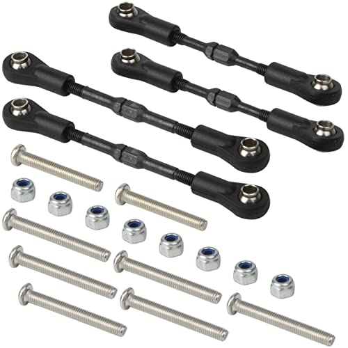 1/10 RC Car Adjustable Steering Turnbuckle Camber Linkage Rod Set for Tamiya TT-02B Chassis Hop-up Upgrade Parts