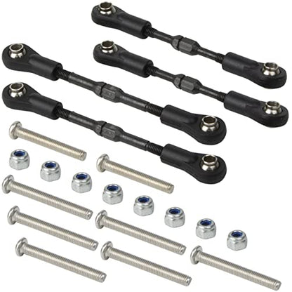 1/10 RC Car Adjustable Steering Turnbuckle Camber Linkage Rod Set for Tamiya TT-02B Chassis Hop-up Upgrade Parts