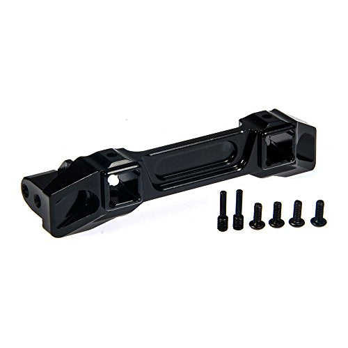 Aluminum Alloy Front Rear Bumper Mount for 1/10 RC TRX-4 Crawler Car(Black) - color: Black
