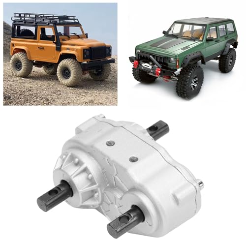 RiToEasysports Aluminum Alloy RC Transfer Cases, D90 1/10 Model Crawler Climbing Car Gearboxs with Fine Machining for Challenging Terrains