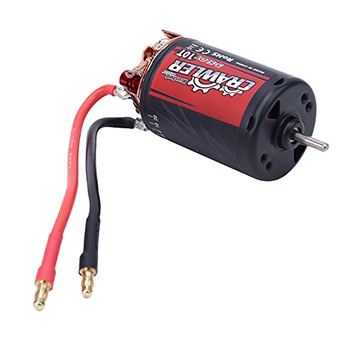 Brushed Motor MetalPlastic 550 Black Red for Crawler Car 1/10 RC High Performance Long Life Product Equipment: Suitable for Crawler Car 1/10 RC (10T) - size: 10T