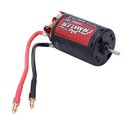 Brushed Motor MetalPlastic 550 Black Red for Crawler Car 1/10 RC High Performance Long Life Product Equipment: Suitable for Crawler Car 1/10 RC (10T) - size: 10T