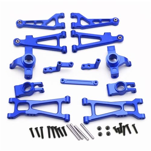 RC Car Accessories Compatible with Redcat for Volcano 16 1/16 RC Car OP Accessories Set Suspension Arm Steering Assembly Steering Cup(Blue) - color: Blue