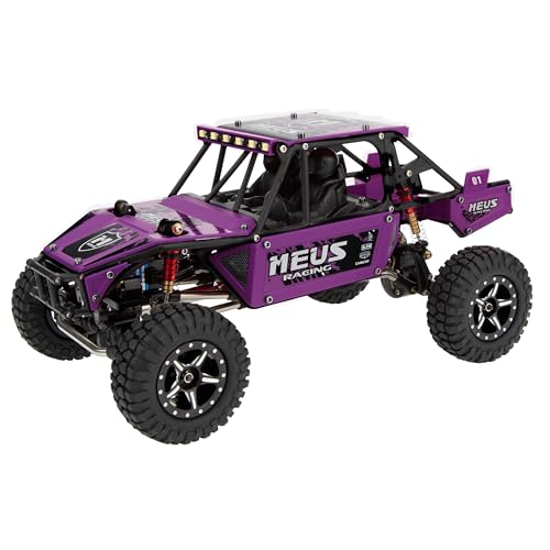 MEUS RACING Mantis24 Body with Roll Cage for Axial 1/24 SCX24 RC Crawler (Purple) - color: Purple