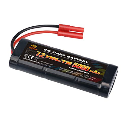 melasta 7.2V 5000mAh NiMH RC Battery for Redcat Racing – Banana Plug | High-capacity pack for Redcat Racing vehicles. Banana connector for secure fit. Long runtime rechargeable battery.