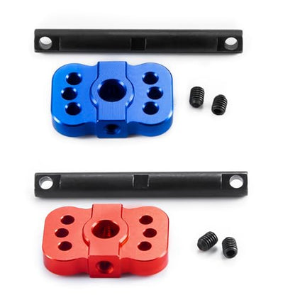 Aluminum Differential Locker Spool Diff Case Mounts for 1/10 Scale Tra-xxas Slash 2WD Rustler Stampede VXL Bandit Car Truck Upgrades Parts (Red) - color: Red
