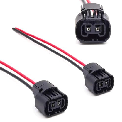 iJDMTOY 5202 2504 PS24W Bulbs Female Connector Wiring Pigtail Harnesses Compatible with Fog Lights/Daylight DRL Lights