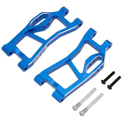 MEUS RACING Aluminum Suspension Arms Kit for Traxxas 1/16 Mini Maxx Upgrade Parts #10731 (Blue) - color: Blue