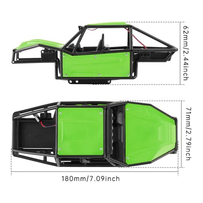 GLOBACT RC Body Shell Nylon Chassis Kit for 1/18 TRX4M (Green) - color: Green