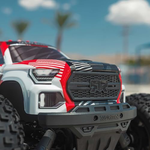 ARRMA 1/10 Granite 4X4 223S BLX BRUSHLESS RC Monster Truck RTR, RED | with DSC, Batteries and Charger Not Included, ARA4302V4T2 - color: Red