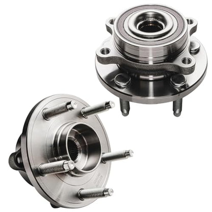 Detroit Axle - Steering Knuckles Kit for 2011-2014 Ford Edge, 2011-2015 | Lincoln MKX, 2 Front Steering Knuckles and Wheel Bearing Hubs 2 Rear Wheel Bearing Hubs Replacement - size: 4UW48703-V1/Kit