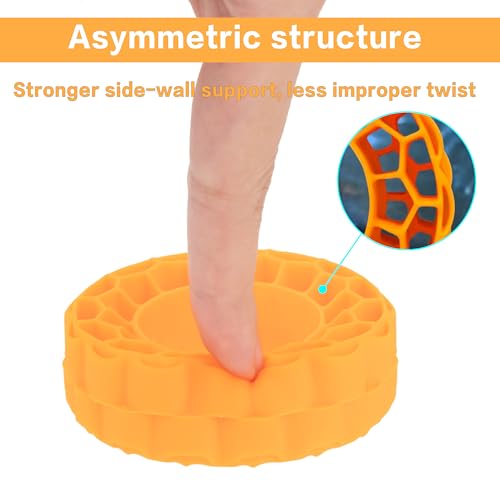 MEUS RACING Soft Silicone Rubber Inserts for 68-72mm 1.3" Tires (Orange) - color: Soft