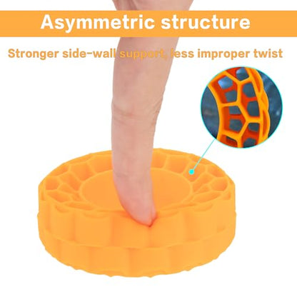 MEUS RACING Soft Silicone Rubber Inserts for 68-72mm 1.3" Tires (Orange) - color: Soft