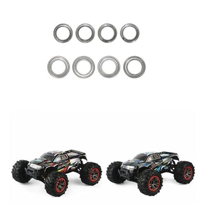 Double Rubber Seal for Xinlehong for 9125 9155 9156 for Hosim 1/10 1/12 rc Car Spare Parts Accessories 8Pcs Ball Bearing Set