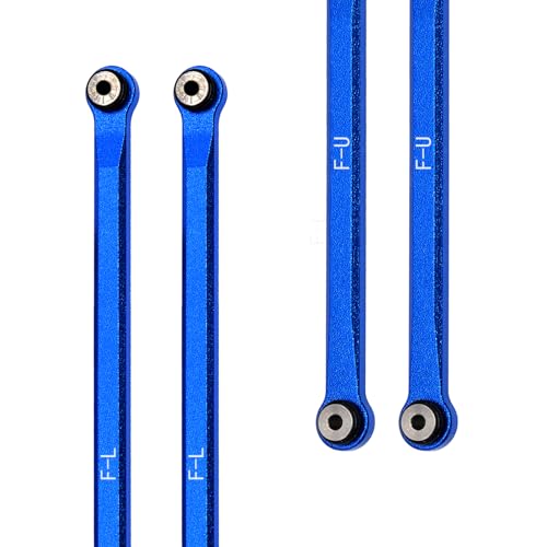 Links Set Aluminum Linkage for Redcat 1/18 Ascent-18 Upgrade Parts RC Crawler Car (Dark Blue) - color: Dark Blue