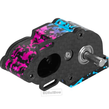 LCG Center Gearbox Transmission Box Upgrades Part for SCX10 SCX10 II 90046 90047 1/10 RC Crawler Car,Aluminum Middle Transmimssion Gearbox,Colorful - color: Colorful(1pc)