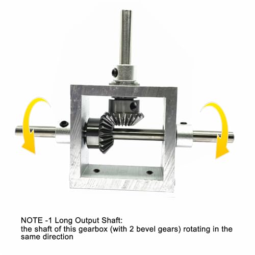 1:1 Right Angle Bevel Gearbox 1 Module 20 Teeth 90° Angle Drive Steering Gear Device Simple Mechanical DIY Module with 6mm Shaft - size: 6mm shaft, style: 1 output shaft