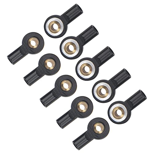 10Pcs ShareGoo M3 Tie Rod End Ball Head Holder Link 3mm Thread Ball Joint Compatible with Redcat HSP Traxxas Axial 1/10 RC Car Truck Boat DIY Robot Airplane,L18mm