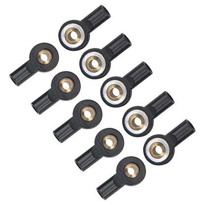 10Pcs ShareGoo M3 Tie Rod End Ball Head Holder Link 3mm Thread Ball Joint Compatible with Redcat HSP Traxxas Axial 1/10 RC Car Truck Boat DIY Robot Airplane,L18mm