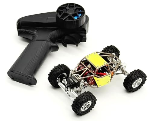 furitek Titan Buggy 1/30 ARTR Titanium Rock Buggy Gold Edition, Hand-Built Titanium Chassis Nano Unity FOC ESC GRIPOR V2 TX/RX ANT PRO Servo Ultra4 Scale - color: 1/30 Gold