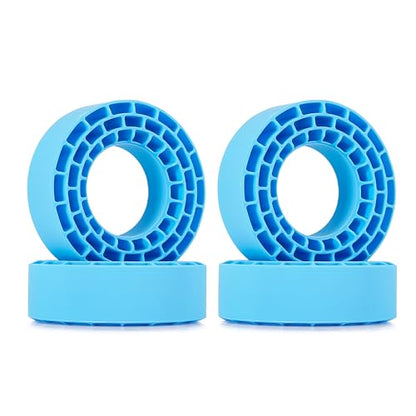 INJORA 1.55" Silicone Rubber Insert Foam for 95-97mm Tires(Blue) - color: Blue