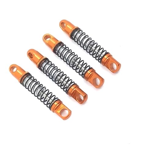 Compatible With For Jimny 1/16 RC Car Parts Metal Upgrade Modified Front And Rear For Spring Shock Absorbers RC Assortment(Yellow) - color: Yellow