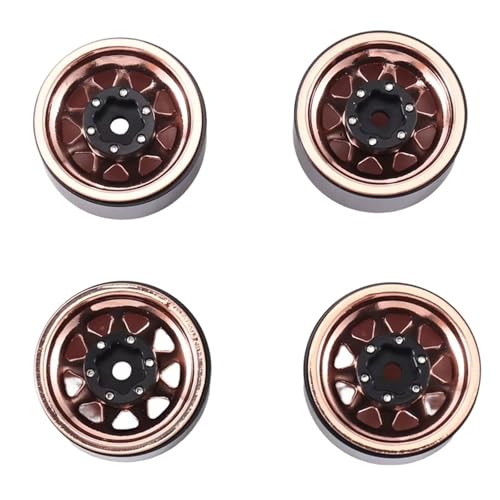 RC Models Parts For Axial For SCX24 For AX24 For TRX4M For FCX24 1 IN Beadlock Wheel Rim Deep Dish Negative Offset 3.78Mm Hub For 1/18 1/24 RC Crawler Car
