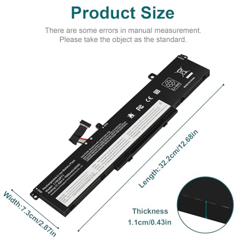 Futurebatt L19C6P71 Battery Replacement for Lenovo ThinkPad P15 P17 T15G G1 G2 Gen 1 2 Mobile Workstation 20ST 20SU 20SN 20SQ 20YS 20YR 20UR 20US 20ST000DGE 5B10W13958 5B10W13959 - size: L19C6P71