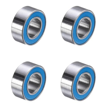 uxcell 4 Pcs MR105-2RS Deep Groove Micro Bearing, 5x10x4mm Double Rubber Sealed Chrome Steel Small Bearings (ABEC5, Z4 Low Noise) - size: MR105-2RS