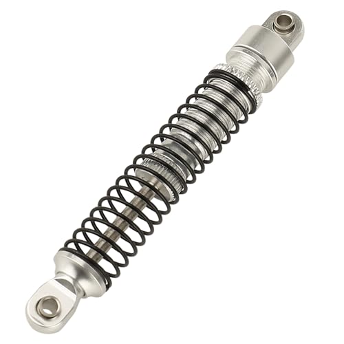 53mm 59mm 66mm 78mm Aluminum Long Threaded Shocks Absorbers Oil Damper for 1/18 RC Crawler TRX4M TRX-4M KUpgrade Parts (66mm-silver) - color: 66mm-silver