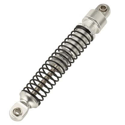 53mm 59mm 66mm 78mm Aluminum Long Threaded Shocks Absorbers Oil Damper for 1/18 RC Crawler TRX4M TRX-4M KUpgrade Parts (66mm-silver) - color: 66mm-silver