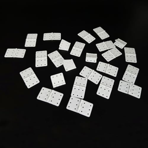25PCS RC Airplane Pinned Nylon Hinges for RC Plane Replacement Parts Fixed Wing Model Airplane Loose-Leaf (Medium 16X29mm) - style: Medium 16X29mm
