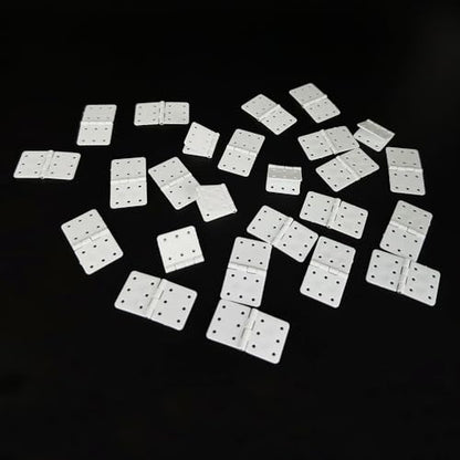 25PCS RC Airplane Pinned Nylon Hinges for RC Plane Replacement Parts Fixed Wing Model Airplane Loose-Leaf (Medium 16X29mm) - style: Medium 16X29mm
