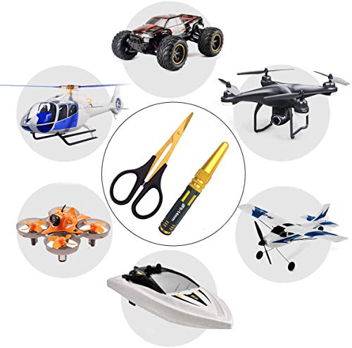Body Reamer 0-14mm Hole Puncher w/Sleeve & Curved Scissors Set for RC Car Bodyshell Hobby Tools