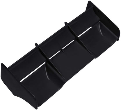1/8 RC Car Rear Spoiler Tail Wing for 1:8 Scale RC Off Road Truck Buggy Racing Car (Black) - color: Black
