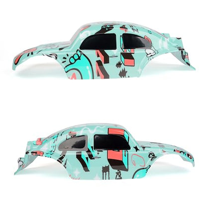 SummitLink Custom Body Compatible for 1/10 1/8 Scale RC Car or Truck (Truck not Included) (Graffiti Blue) - style: Graffiti Blue