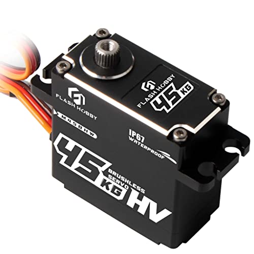 Waterproof 180 Degree Torque Digital Brushless Motor Servo RC Car Truck Robot Parts (M45BHW)
